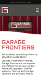 Mobile Screenshot of garagefrontiers.com