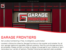 Tablet Screenshot of garagefrontiers.com